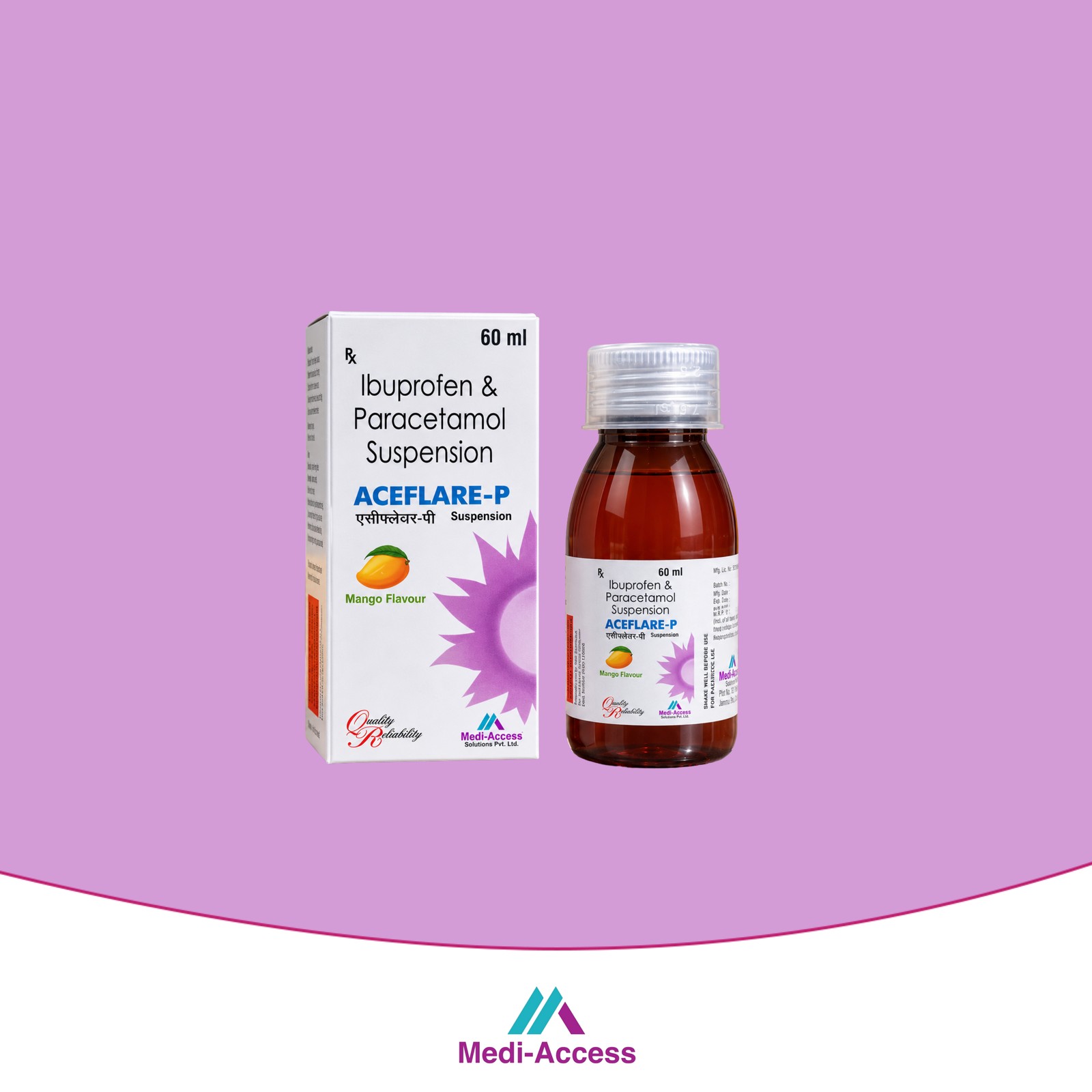 ACEFLARE-P 60ML (MANGO FLAVOUR) SUS.